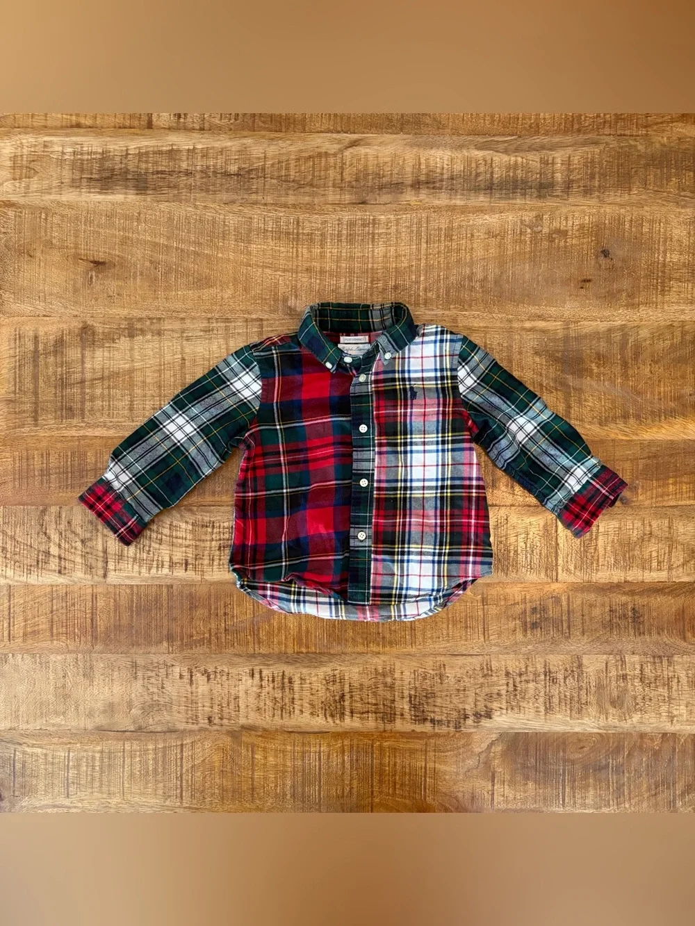 Ralph Lauren Mixed Plaid Button Up Shirt